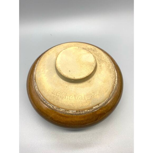 Le Cheval Vintage lidded pottery 7inch Stoneware Dish - Picture 1 of 8